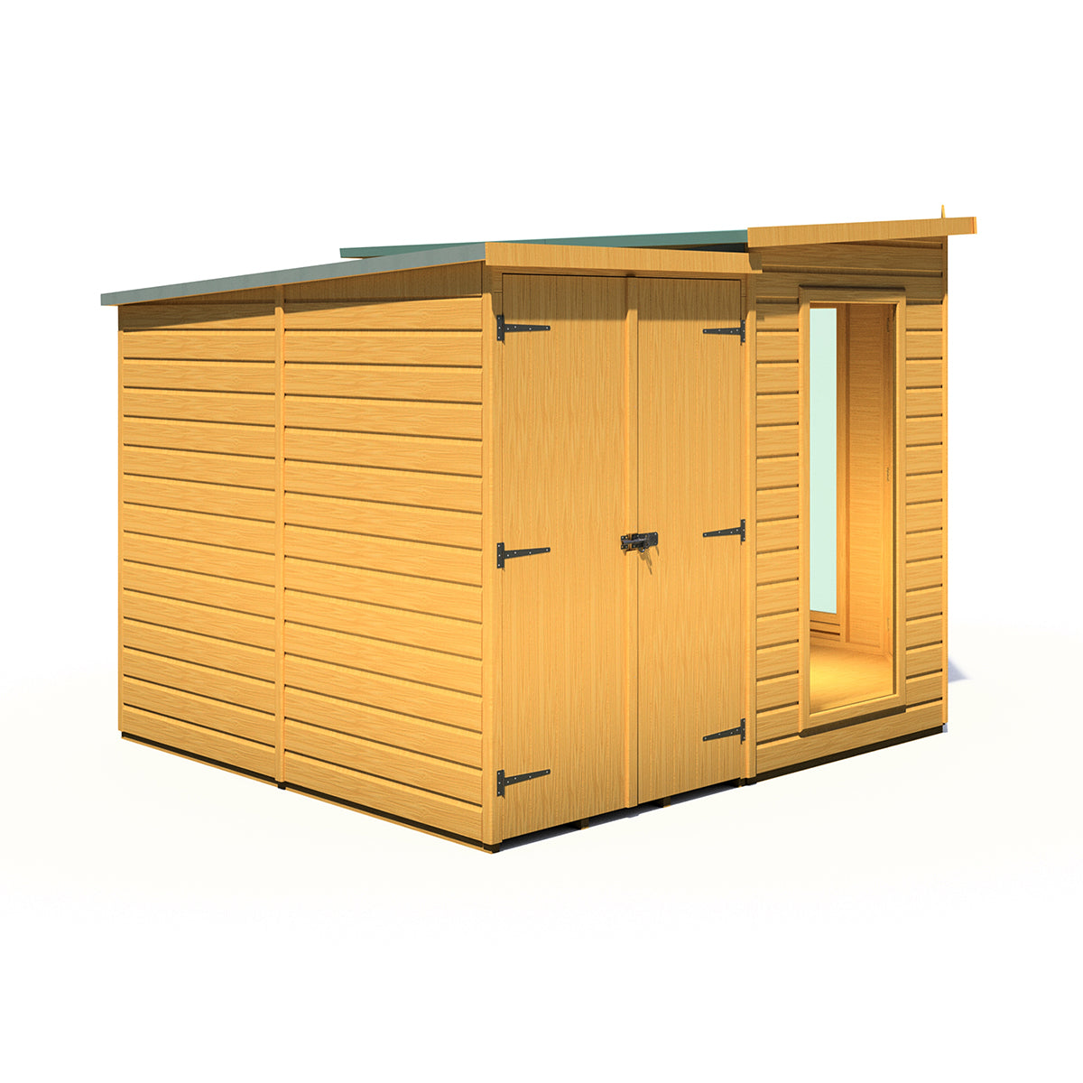 Shire Barclay 8ft x 12ft With Side Shed