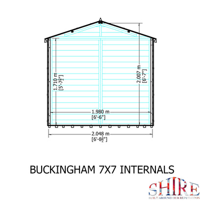 Shire Buckingham 7ft x 7ft Summerhouse