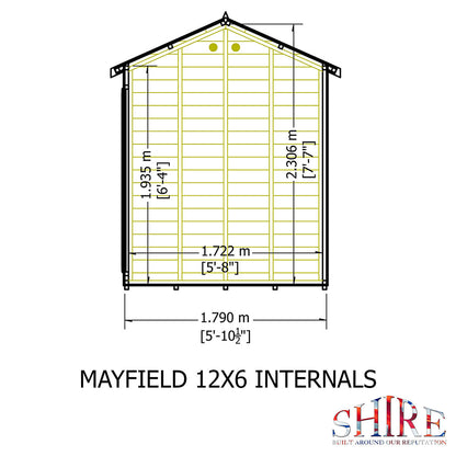 Shire Mayfield 12ft x 6ft Summerhouse