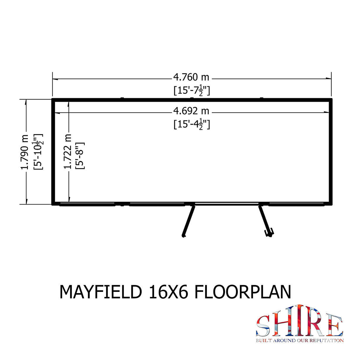 Shire Mayfield 16ft x 6ft Summerhouse