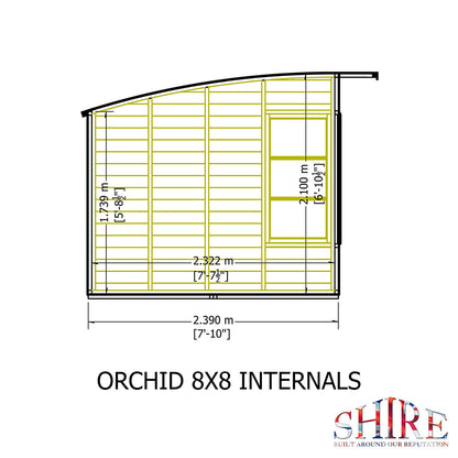 Shire Orchid 8ft x 8ft Summerhouse