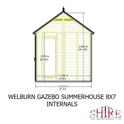 Shire Welburn 8ft x 7ft Summerhouse