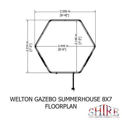 Shire Welton 8ft x 7ft Summerhouse