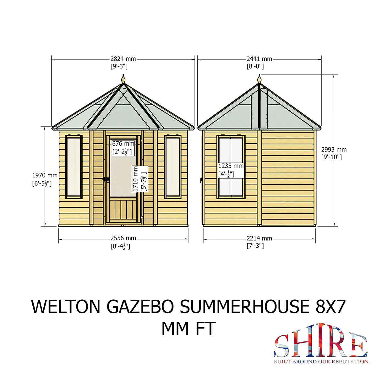 Shire Welton 8ft x 7ft Summerhouse
